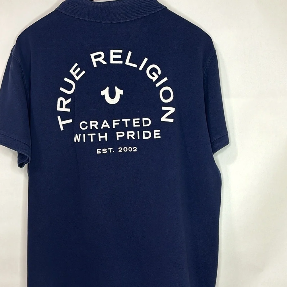 🔥🔥🔥 True Religion Logo Polo Shirt Size: XXL🔥🔥🔥
